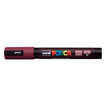 Uni Posca PC-5M dekormarker, 1,8-2,5 mm, vörösbor