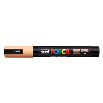 Uni Posca PC-5M dekormarker, 1,8-2,5 mm, világos narancssárga