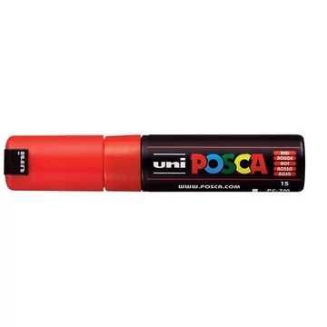 Uni Posca PC-7M dekormarker, 4,5-5,5 mm, piros
