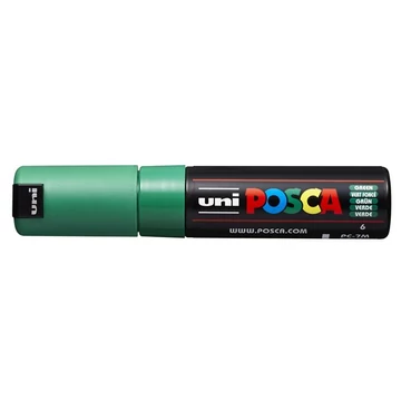 Uni Posca PC-7M dekormarker, 4,5-5,5 mm, zöld