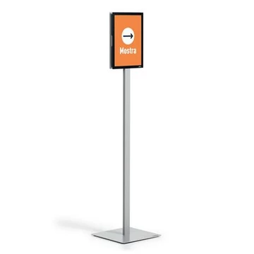 Durable Info stand basic padlóállvány, A4, antracit-szürke