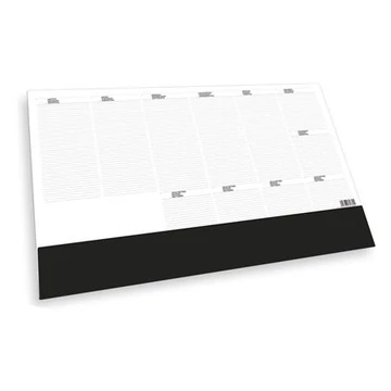 Toptimer T110 könyökalátét, 576x407 mm, heti tervezővel, fekete