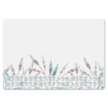 Sigel Frosted Leaves könyökalátét, 595x410 mm, 3 éves és heti tervezővel