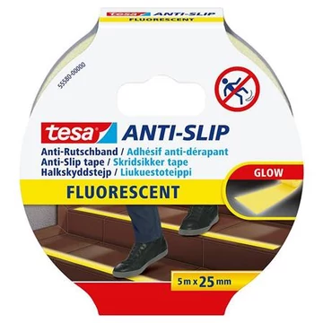 Tesa Anti Slip csúszásgátló szalag, 25 mm x 5 m, fluoreszkáló