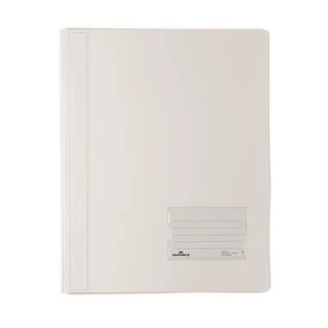 Durable Duralux gyorsfűző, A4, extra erős, áttetsző fehér