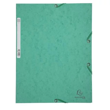 Exacompta gumis mappa, prespán, A4, zöld