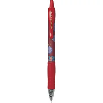 Pilot G-2 One Piece zseléstoll, 0,32 mm, nyomógombos, piros