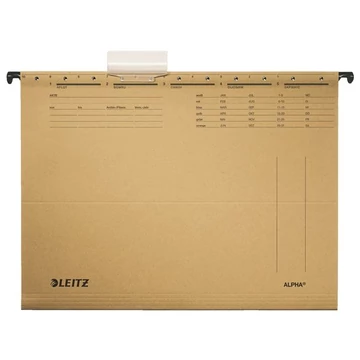 Leitz Alpha Standard karton függőmappa, 25 db, natúr