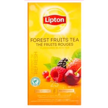 Lipton erdei gyümölcsös fekete tea, 25x1,6g