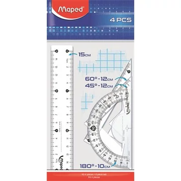 Maped Start vonalzó készlet, kicsi, 4 darabos