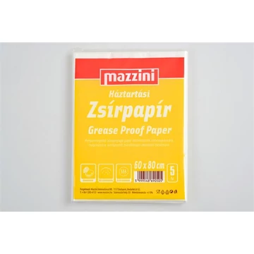 Mazzini háztartási zsírpapír, 60x80 cm, 5 ív