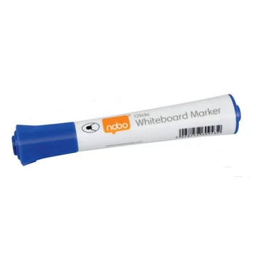 Nobo Glide táblamarker, kúpos hegyű, 2 mm, 10 db, kék