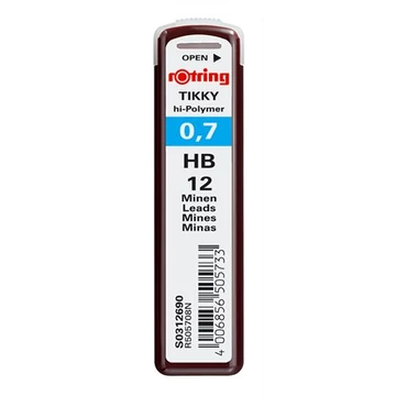 Rotring Tikky HB grafitbél, 0,7 mm