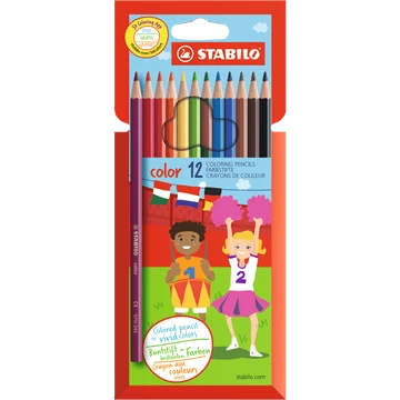 Stabilo Color színes ceruza készlet, 12 db