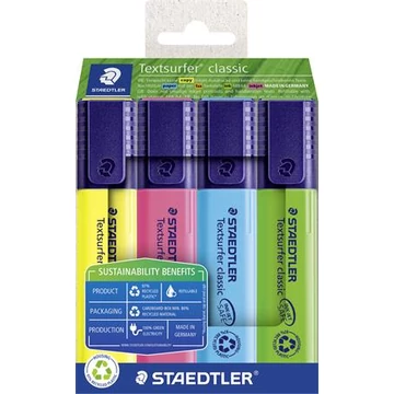 Staedtler Textsurfer Classic 364 R szövegkiemelő készlet, 1-5 mm, 4 féle szín