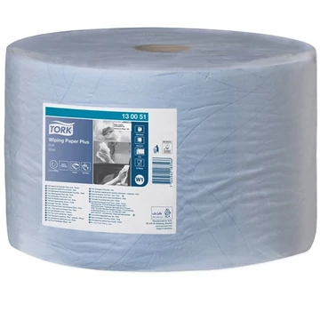 Tork törlőpapír, tekercses, 39 cm átmérő, W1 rendszer, 2 rétegű, kék