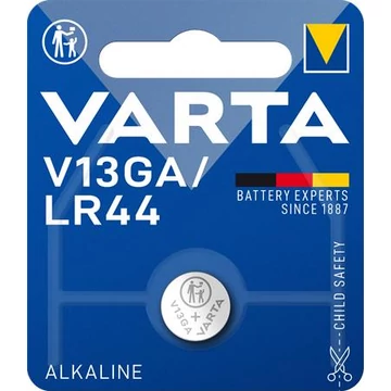Varta V13GA/LR44/A76 gombelem, 1 db