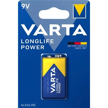 Varta 9V elem, 1 db (Longlife Power)