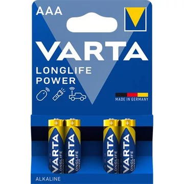 Varta AAA ceruzaelem, 4 db (Longlife Power)