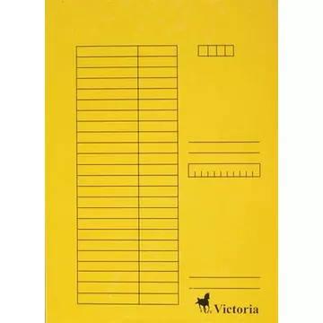Victoria pólyás dosszié, 5 db, sárga