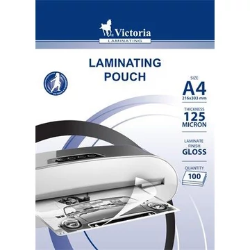 Victoria meleglamináló fólia, A4, 125 mikron, 100 db