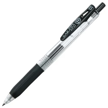 Zebra Sarasa Clip nyomógombos zseléstoll, 0,33 mm, fekete