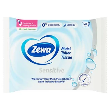 Zewa nedves toalettpapír, 42 db, Sensitive