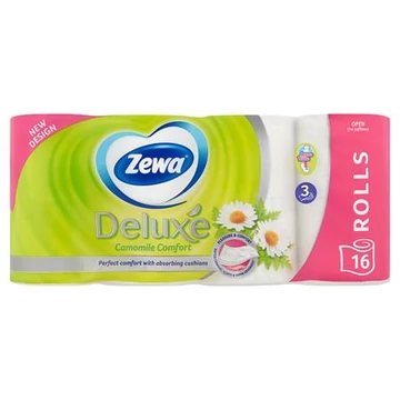 Zewa Deluxe toalettpapír, kamilla, 16 tekercs