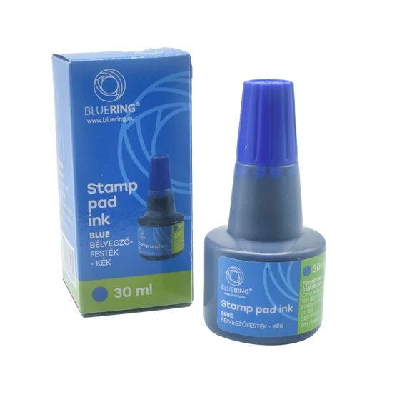 Bluering bélyegzőfesték, 30 ml, kék