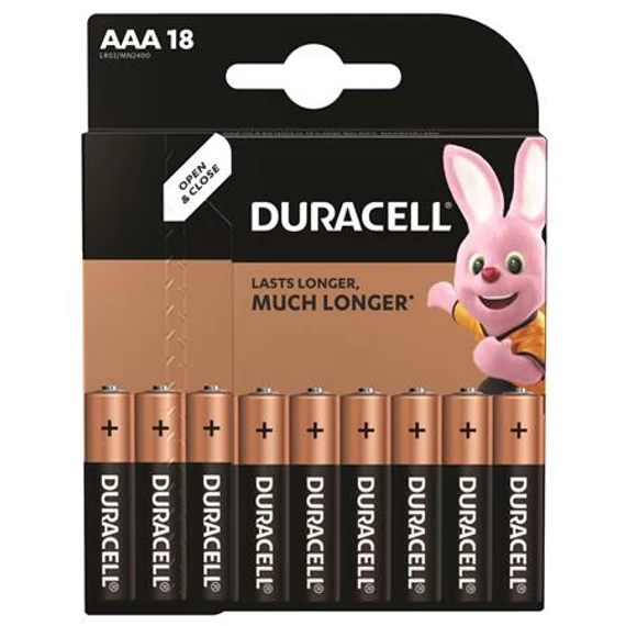 Duracell Basic AAA ceruzaelem, 18 db