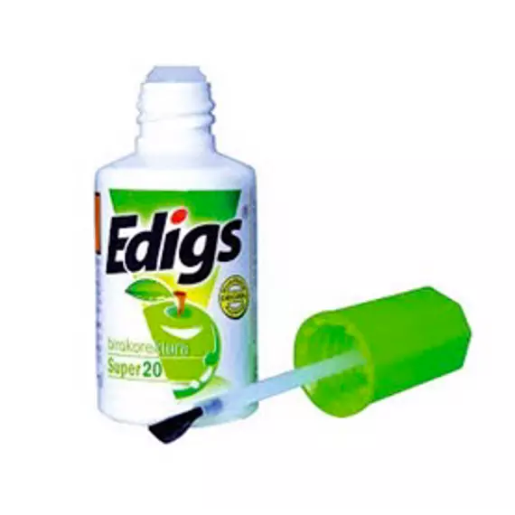 Edigs Ekofluid folyékony hibajavító 20 ml, zöldalma