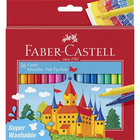 Faber-Castell "Castle" filctoll készlet, kimosható, 36 db