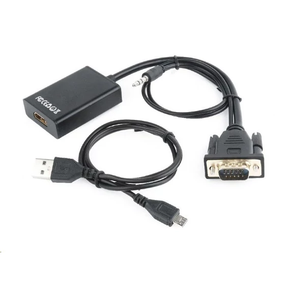 Gembird VGA ---&gt; HDMI adapter, 15 cm