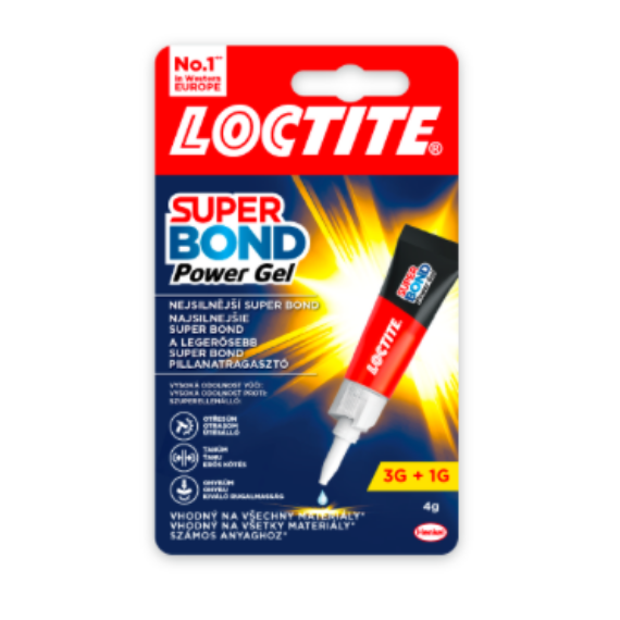 Loctite Super Bond Power Gel pillanatragasztó gél, 4g