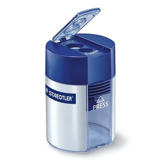 Staedtler 512 tartályos hegyező, kétlyukú, kék