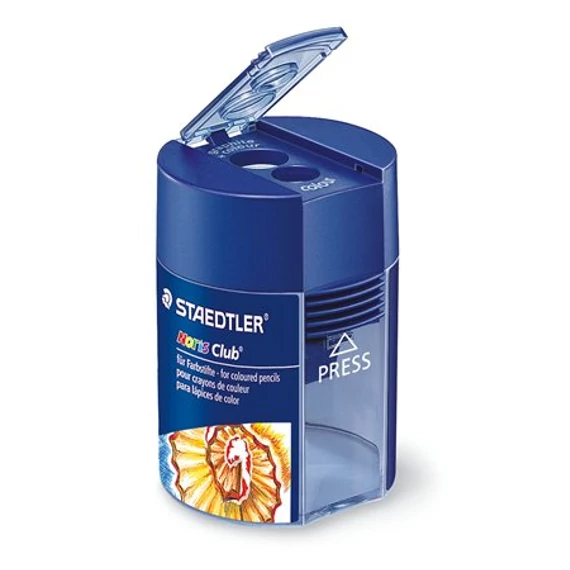 Staedtler Noris 512 F tartályos hegyező, kétlyukú, kék