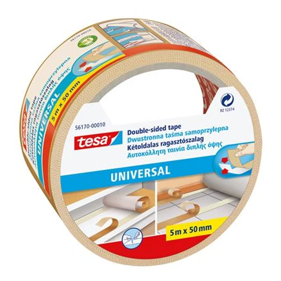 Tesa Universal kétoldalas ragasztószalag, 50 mm x 5 m