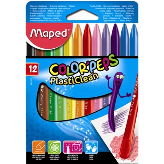 Zsírkréta, MAPED Color`Peps, 12 különböző szín