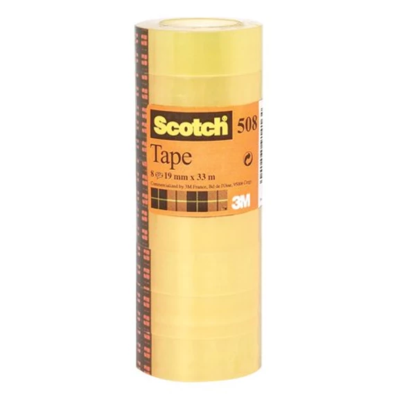 3M Scotch ragasztószalag, 19 mm x 33 m, 8 db