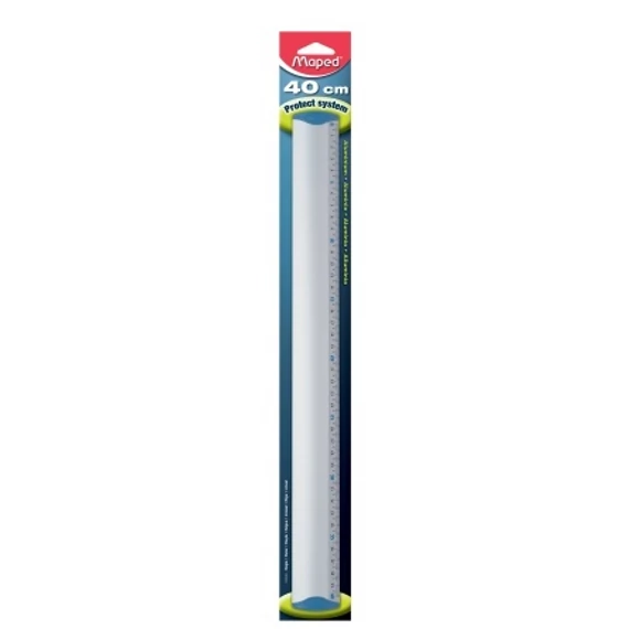 Vonalzó, alumínium, 40 cm, MAPED Protect System