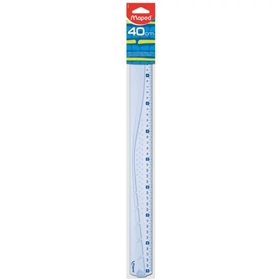 Vonalzó, műanyag, 40 cm, MAPED 