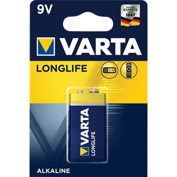 Varta Longlife 9V elem, 1 db