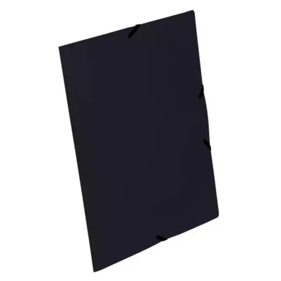 Viquel Essentiel gumis mappa, 15 mm, PP, A4, fekete
