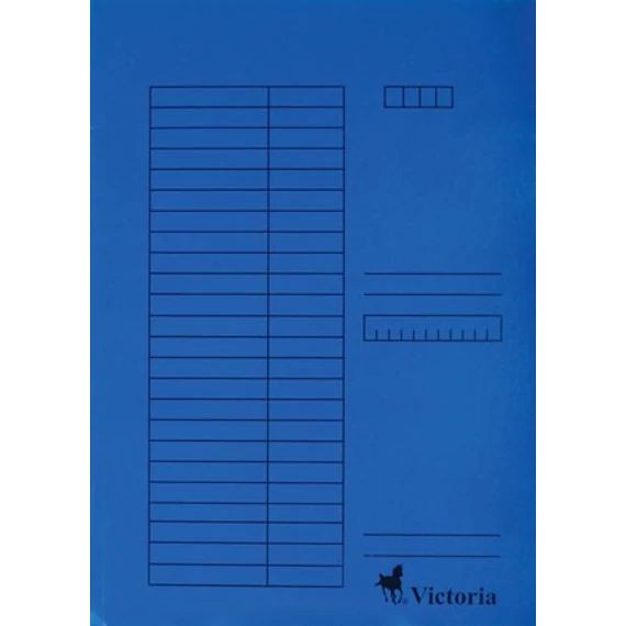 Victoria karton gyorsfűző, A4, 5 db, kék