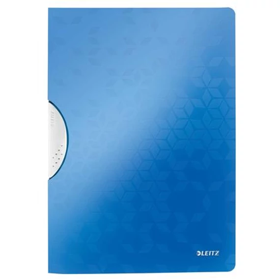 Leitz Wow ColorClip gyorsfűző, klipes, PP, A4, kék