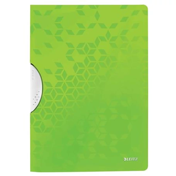 Leitz Wow ColorClip gyorsfűző, klipes, PP, A4, zöld