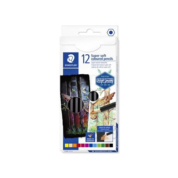 Staedtler színes ceruza készlet, hatszögletű, 149 c, 12 különböző szín