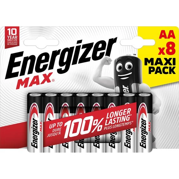 Energizer Max ceruzaelem, AA, 8 db