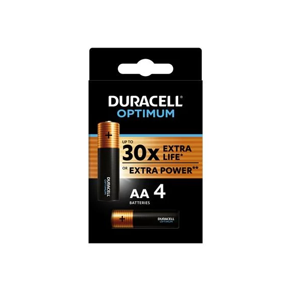 Duracell Optimum ceruzaelem, AA, 4 db