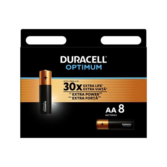 Duracell Optimum ceruzaelem, AA, 8 db